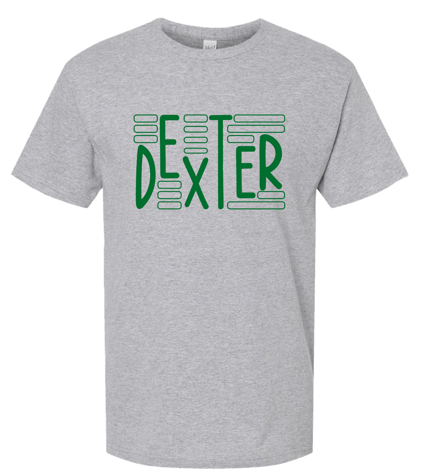 Dexter Offset Letters - Short Sleeve Cotton T-Shirt