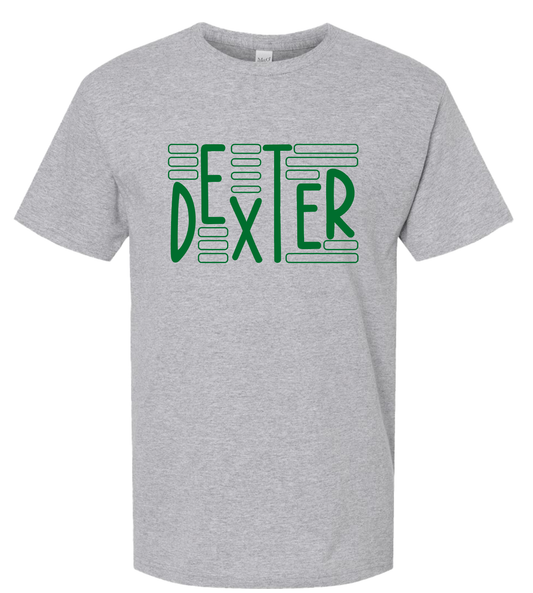 Dexter Offset Letters - Short Sleeve Cotton T-Shirt