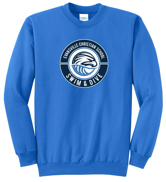 ECS Swim & Dive Crew Sweatshirt