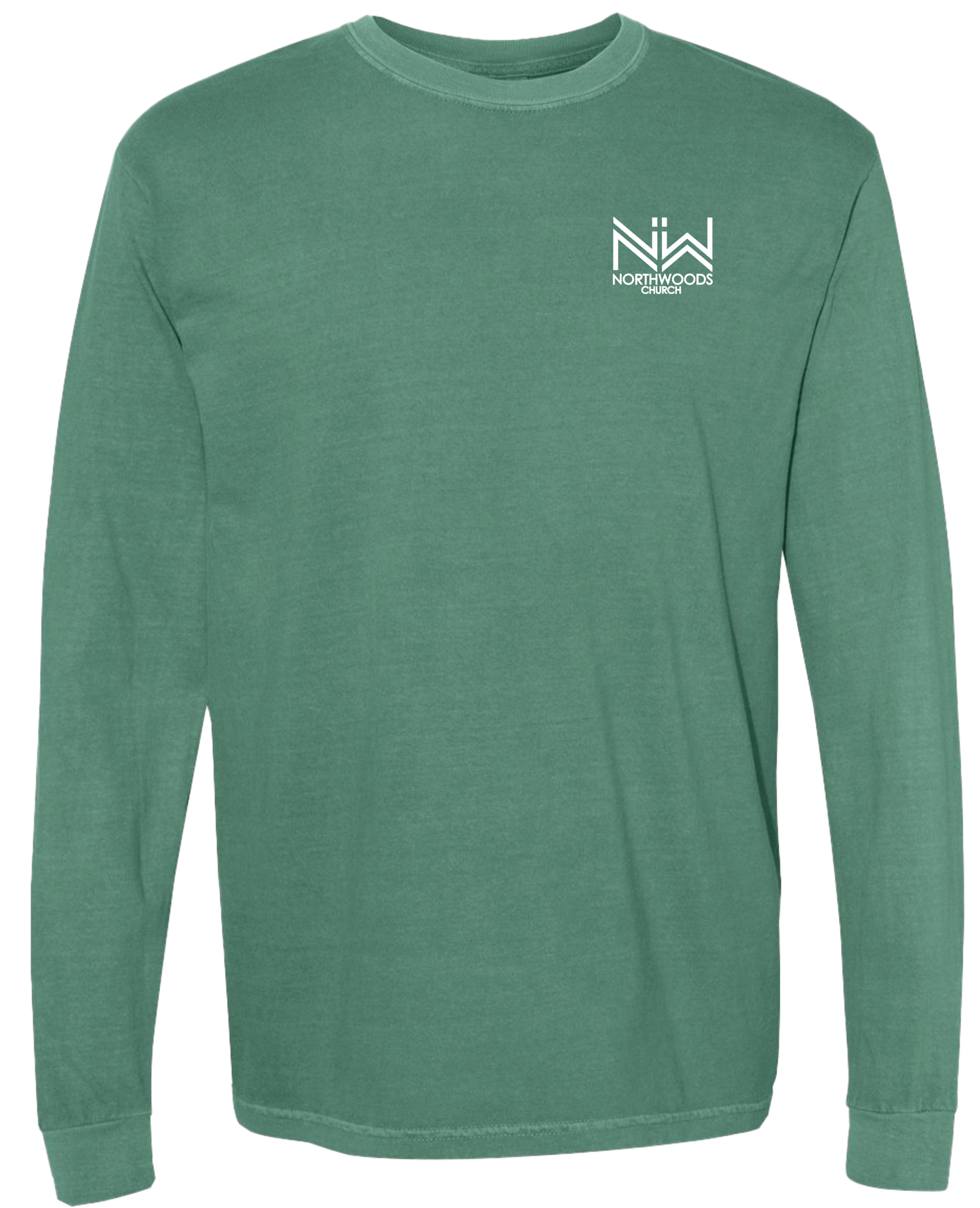 Church Building - Pigment Dyed Long Sleeve T-Shirt