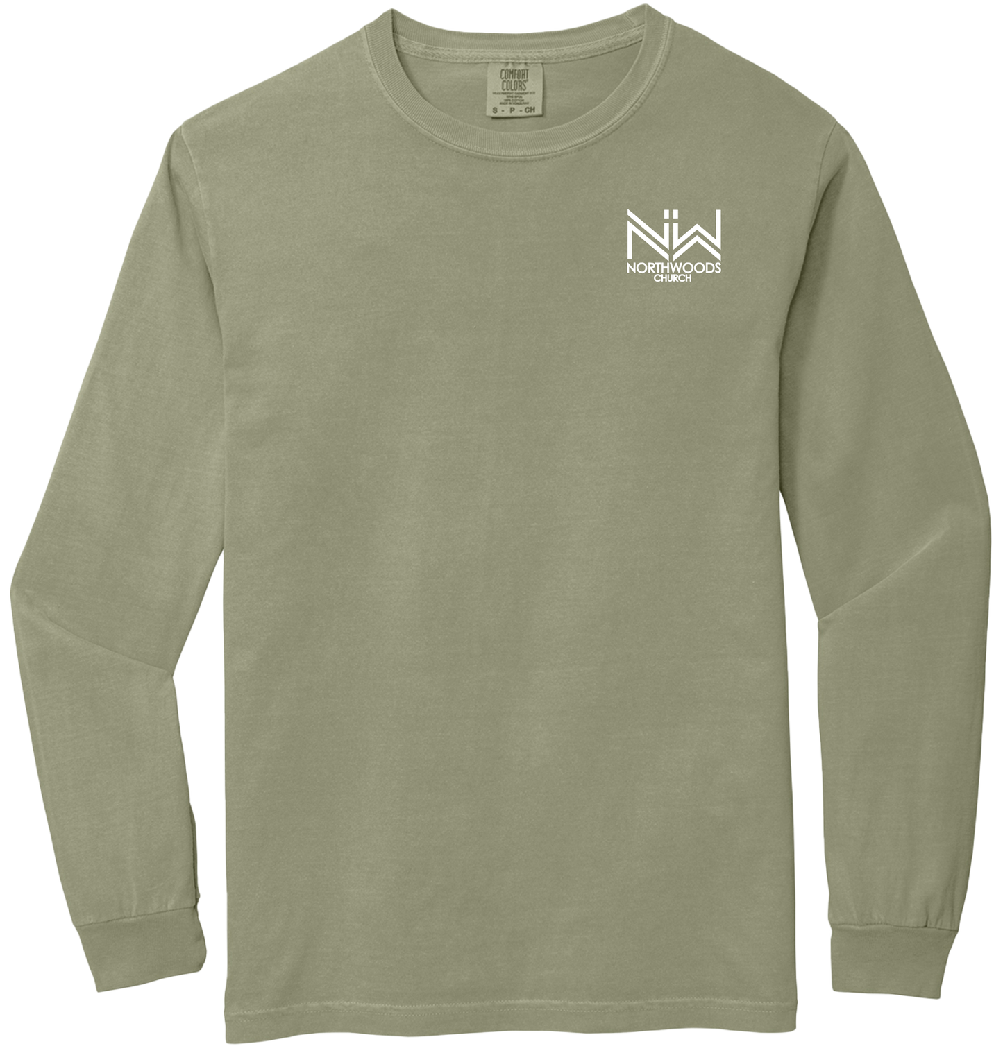 Church Building - Pigment Dyed Long Sleeve T-Shirt