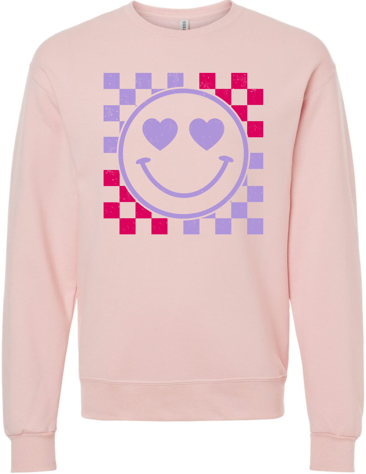 Checkered Smiley - Crewneck Sweatshirt