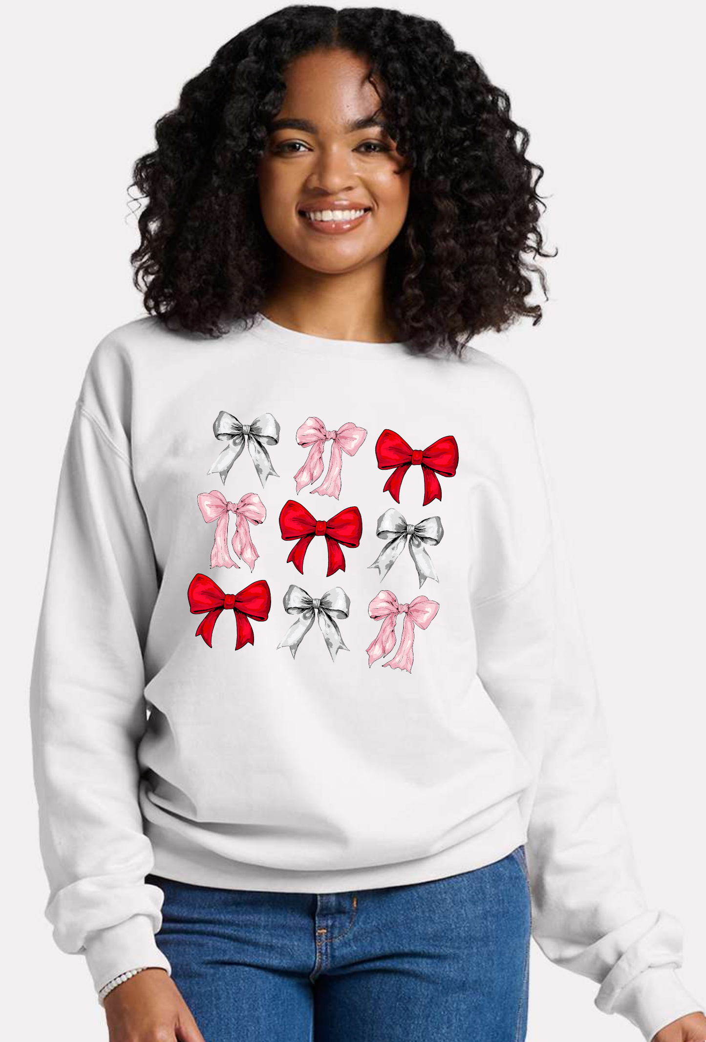 Watercolor Bows - Crewneck Sweatshirt