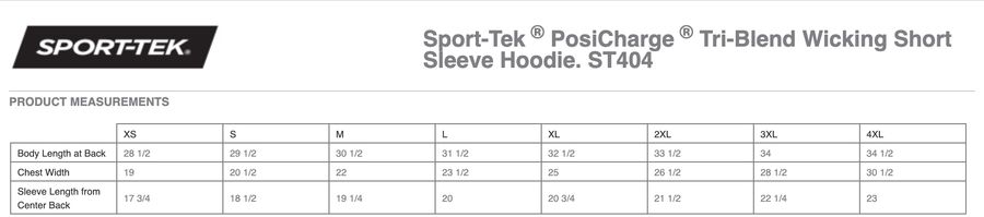 Sport-tek size chart